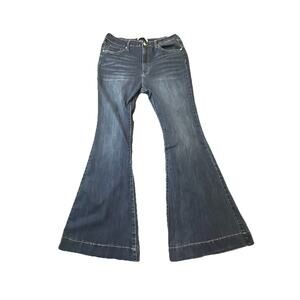 Women's Flared Blue Jeans